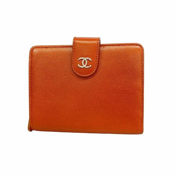 CHANEL Brown Caviar Leather Wallet - Picture 1 of 10